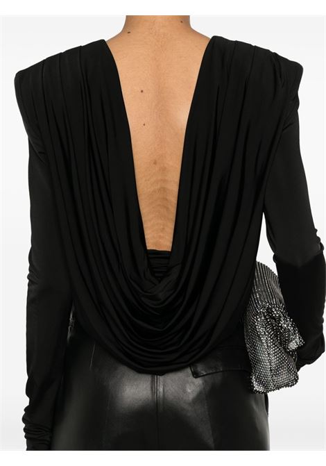 Top drappeggiato in nero - donna MAGDA BUTRYM | 209524BLK